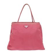 Prada Vintage Pre-owned Tyg totevskor Pink, Dam