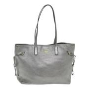 Prada Vintage Pre-owned Laeder totevskor Gray, Dam