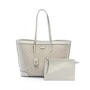 Jimmy Choo Pre-owned Pre-owned Canvas totevskor Beige, Dam