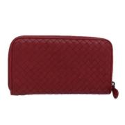 Bottega Veneta Vintage Pre-owned Laeder plnbcker Red, Dam