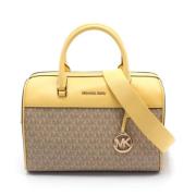 Michael Kors Pre-owned Pre-owned Laeder handvskor Beige, Dam