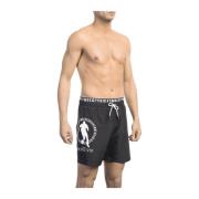 Bikkembergs Lager Bermuda Beach Shorts Black, Herr