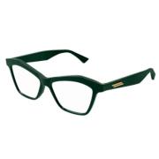 Bottega Veneta Stiliga Glasögon för Modeentusiaster Green, Unisex