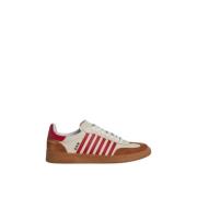 Dsquared2 Röd Randig Atletisk Boxer Sneakers Red, Herr