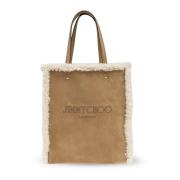 Jimmy Choo Väska Lenny North-South Medium type-shopper Beige, Dam