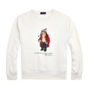 Ralph Lauren Crew Neck Sweatshirt med Polo Bear Beige, Herr