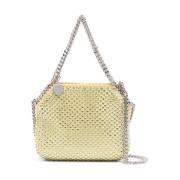 Stella McCartney Mini Falabella Mesh Detaljväska Yellow, Dam