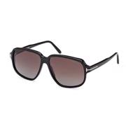 Tom Ford Klassiska Svarta Solglasögon Black, Unisex