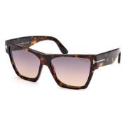 Tom Ford Stiliga solglasögon för modeentusiaster Brown, Unisex