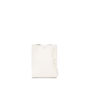 Jil Sander Vit Crossbody-väska med Flätad Rem White, Dam