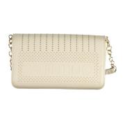 Valentino by Mario Valentino Vit Crossbody Väska med Kedja Rem White, ...