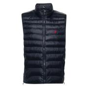 Ralph Lauren Marinblå Quiltad Puffer Väst Blue, Herr