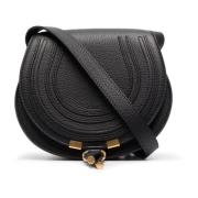 Chloé Svart Mini Marcie Saddlebag Black, Dam