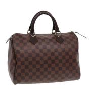 Louis Vuitton Vintage Pre-owned Canvas handvskor Brown, Dam