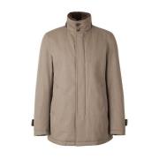 Herno Merinoull Carcoat med Regnsystem Beige, Herr