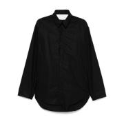 Balenciaga Svart Bomull Poplin Halterneck Klänning Black, Dam