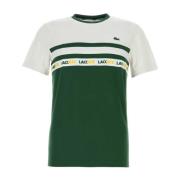 Lacoste Tvåtonad polyester t-shirt Multicolor, Herr