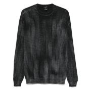 Avant Toi Gradient Crewneck Tröjor Black, Herr