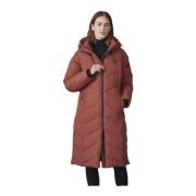 Junge Quiltad Parka Katalin Modern Fit Tegel Brown, Dam