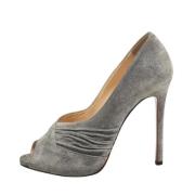 Christian Louboutin Pre-owned Pre-owned Mocka klackskor Gray, Dam