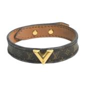 Louis Vuitton Vintage Pre-owned Tyg armband Brown, Dam