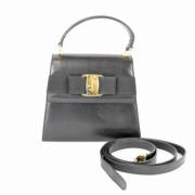 Salvatore Ferragamo Pre-owned Pre-owned Laeder handvskor Black, Dam