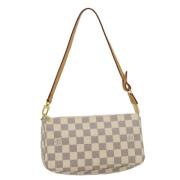 Louis Vuitton Vintage Pre-owned Canvas kuvertvskor White, Dam