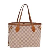 Louis Vuitton Vintage Pre-owned Canvas axelremsvskor White, Dam