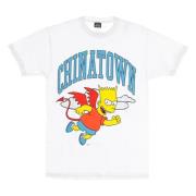 Market Simpsons Devil Arc Tee Vit T-shirt White, Herr