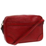 Louis Vuitton Vintage Pre-owned Laeder axelremsvskor Red, Dam