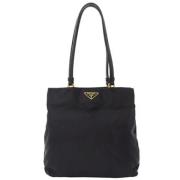 Prada Vintage Pre-owned Nylon prada-vskor Black, Dam