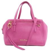 Salvatore Ferragamo Pre-owned Pre-owned Laeder handvskor Pink, Dam