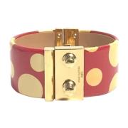 Louis Vuitton Vintage Pre-owned Laeder armband Red, Dam