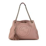 Gucci Vintage Pre-owned Laeder totevskor Pink, Dam