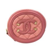 Chanel Vintage Pre-owned Laeder plnbcker Pink, Dam