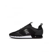 Armani Mesh Run Sneakers Black, Herr