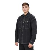 Dickies Svart Denim Långärmad Skjorta Black, Herr