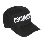 Dsquared2 Gabardine Baseball Cap Black, Dam