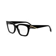 Fendi Stiligt Glasögon Tillbehör Black, Unisex