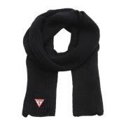 Guess Triangel Logo Halsduk - Vinter Accessoar Black, Unisex