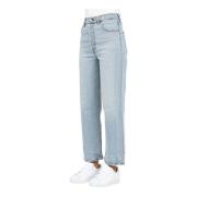 Levi's Ribcage Straight Ankle Jeans Blue, Dam