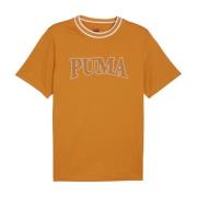 Puma Grafisk Squad Bomull T-shirt Orange Orange, Herr