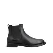 Tod's Svarta Läder Ankelboots Black, Herr