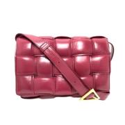 Bottega Veneta Vintage Pre-owned Laeder axelremsvskor Red, Dam