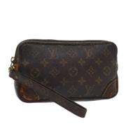 Louis Vuitton Vintage Pre-owned Canvas kuvertvskor Brown, Dam