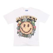 Market Cloud Smiley Tee Herr T-shirt White, Herr