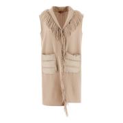 Herno Ljus Beige Ullväst Beige, Dam