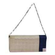 Chanel Vintage Pre-owned Canvas handvskor Beige, Dam