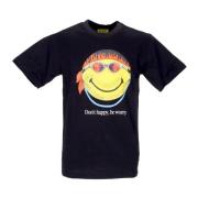 Market Smiley Svart Herr Tee Black, Herr