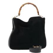 Gucci Vintage Pre-owned Mocka handvskor Black, Dam